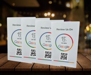 4 Google Review Stand combo