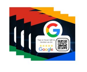 4 Google review plates combo